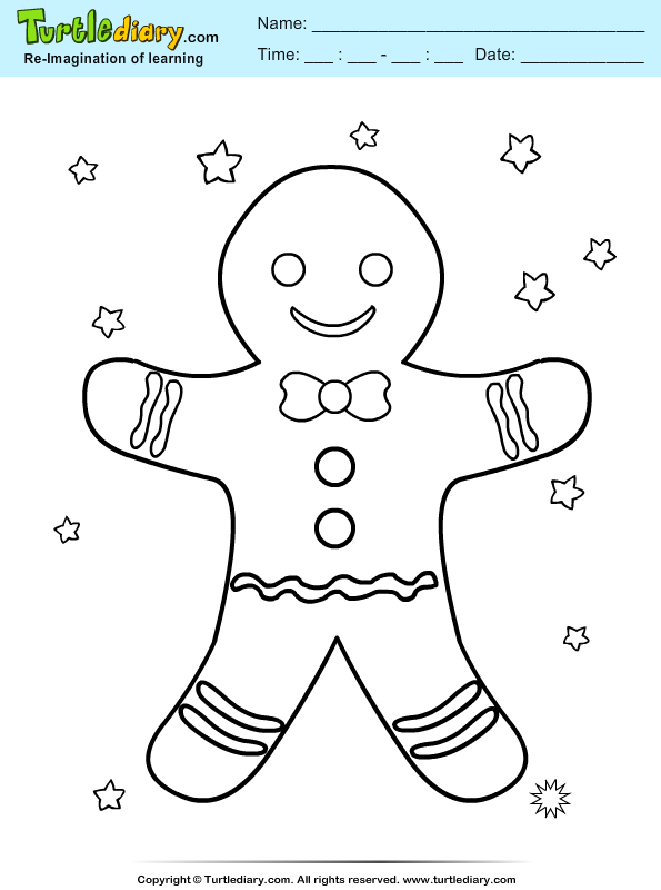 Gingerman Coloring Page