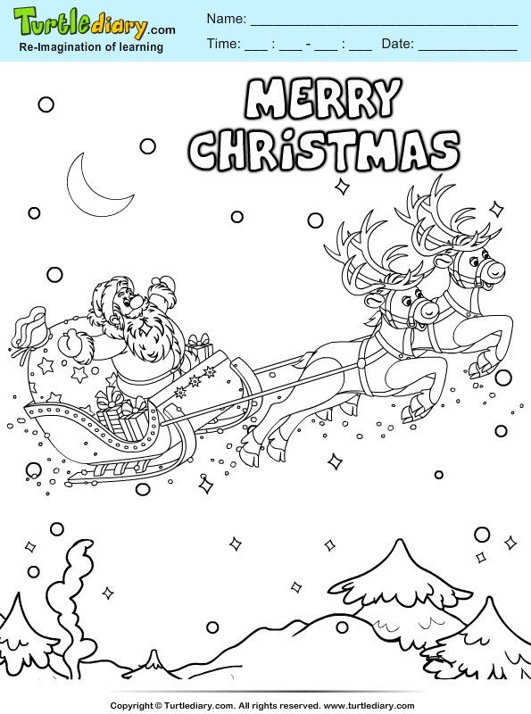 Reindeer Coloring Page