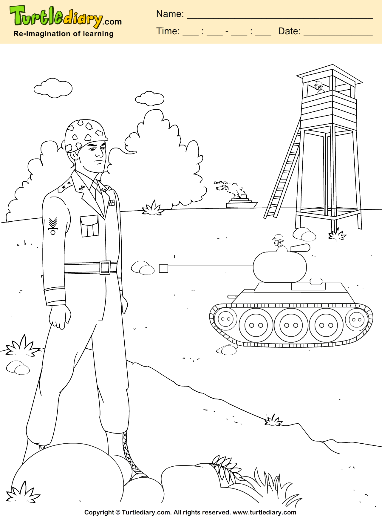 Army Coloring Page
