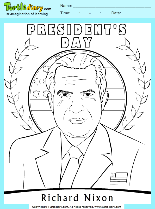Richard Nixon Coloring Page