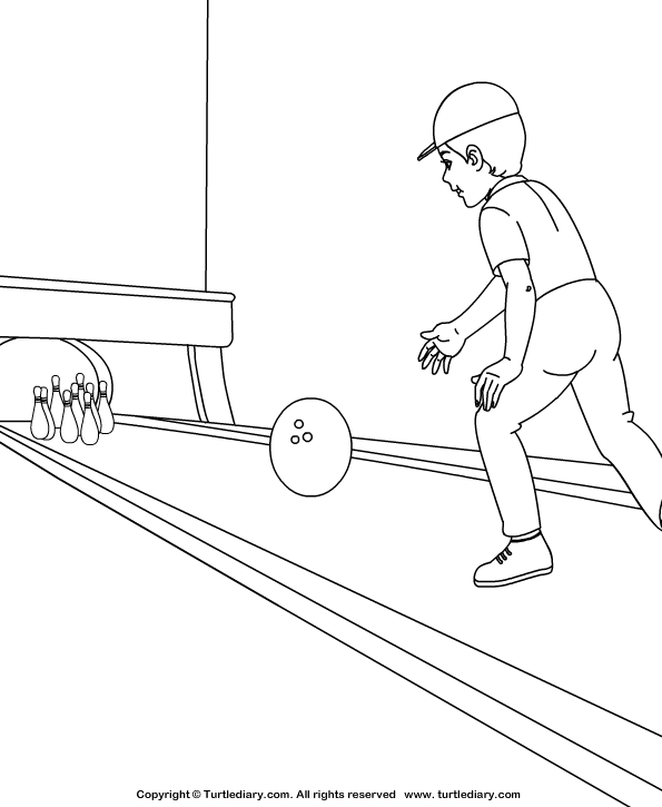 Bowling Coloring Page