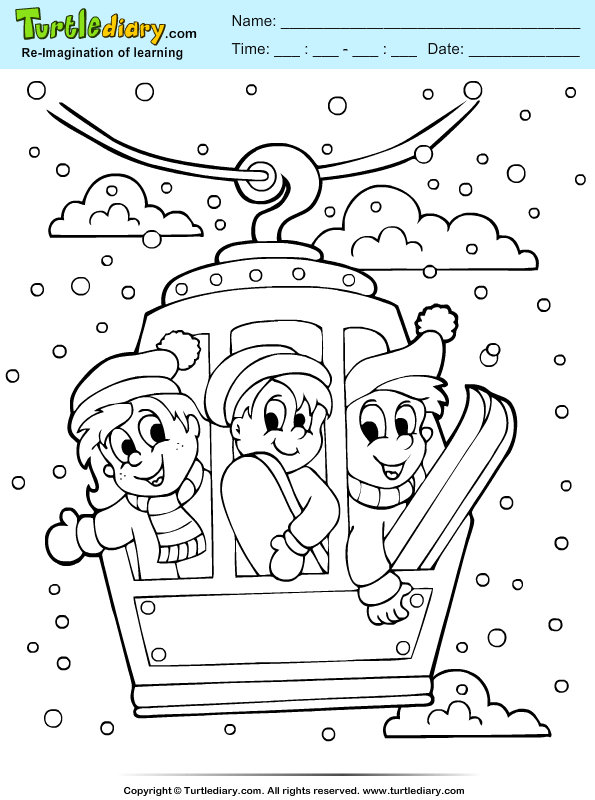 Rope Trolley Coloring Page
