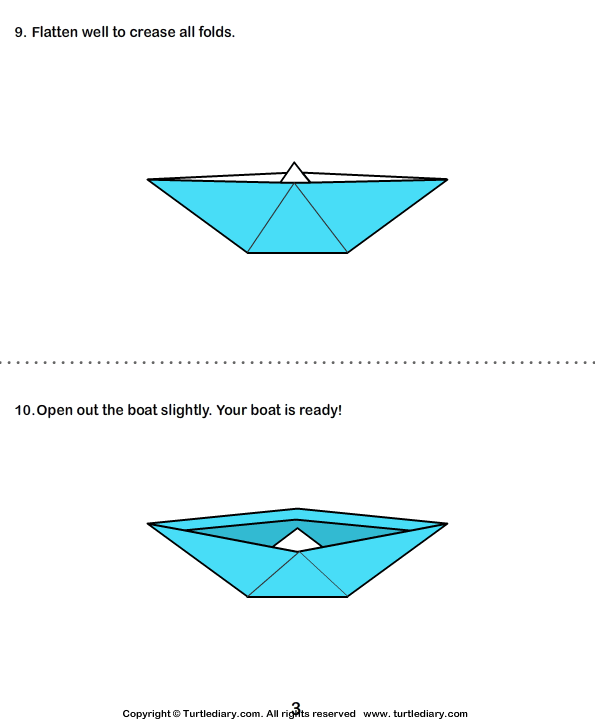 How to Make Paper Boat | Free Origami for Kids