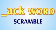 Ack Words Scramble - -ack words - First Grade