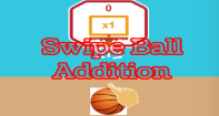 Addition Swipe Ball - Addition - Second Grade