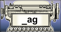 Ag Words Speed Typing - -ag words - First Grade