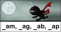 Am Ag Ab Ap Words Typing Ninja - -ab words - First Grade