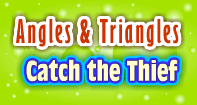 Angles and Triangles-Catch the Thief - Angles - Third Grade