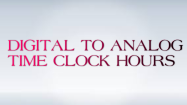 Digital to Analog Time Hour Clock