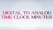Digital to Analog Time Minutes Clock - Units of Measurement - Second Grade