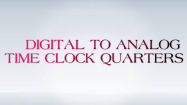 Digital to Analog Time Quarters Clock - Units of Measurement - Third Grade