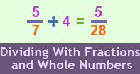 Dividing With Fractions And Whole Numbers - Fraction - Fifth Grade