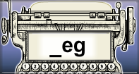 Eg Words Speed Typing - -eg words - First Grade