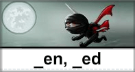 En Ed Words Typing Ninja - -ed words - First Grade