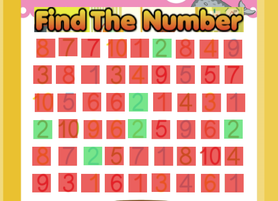 Find The Number - Numbers - Preschool