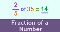 Fraction of a Number - Fraction - Fifth Grade