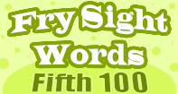 Fry Sight Words Fifth Hundred - Sight Words - Preschool