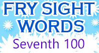 Fry Sight Words Seventh Hundred - Sight Words - First Grade