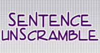 Sentence Unscramble - Reading - Fourth Grade