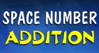 Space Number Addition - Addition - First Grade