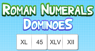 Roman Numerals Dominoes