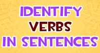 Identifying Verbs in Sentences - Verb - Third Grade