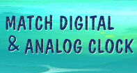 Match Digital and Analog Clock - Time - Second Grade