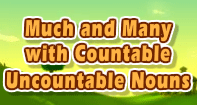 Much and Many with Countable - Uncountable Nouns - Noun - Third Grade