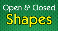 Open and Closed Shapes - Geometric Shapes - Third Grade