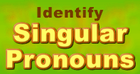 Identify Singular Pronouns - Pronoun - Third Grade