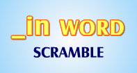 In Words Scramble - -in words - Kindergarten