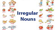 Irregular Nouns - Noun - Kindergarten