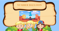 Number Balloon - Numbers - Kindergarten