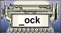 Ock Words Speed Typing - -ock words - Second Grade