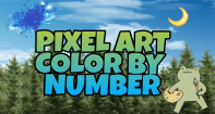 Pixel Art Color by Number - Whole Numbers - Preschool