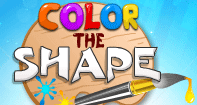 Color the Shape - Geometric Shapes - Preschool