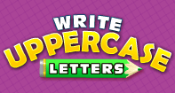 Write Uppercase Letters - Alphabet - First Grade