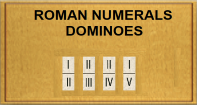 Roman Numerals Dominoes - Roman Numerals - First Grade