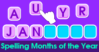 Spelling Months of The Year - Word Games - First Grade
