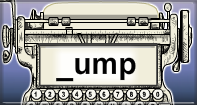 Ump Words Speed Typing - -ump words - First Grade