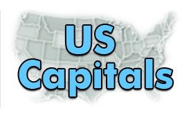 US States Capitals - Map Games - First Grade
