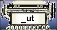 Ut Words Speed Typing - -ut words - First Grade
