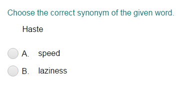 Answered: Choose the correct synonym of the given…