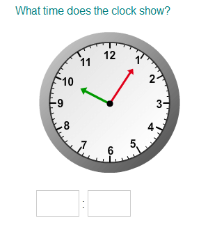 What time does the clock show
