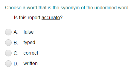 Choosing a Synonym for the Given Word Part 1