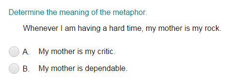 Determining Meaning of a Metaphor
