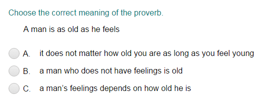 Determining the Meaning of a Proverb