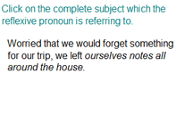 Identifying Subject of the Reflexive Pronoun