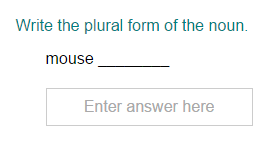 Write the Plural Form of the Noun Part 2