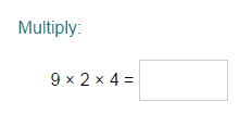 Multiply Three or More One Digit Numbers (Within 100)